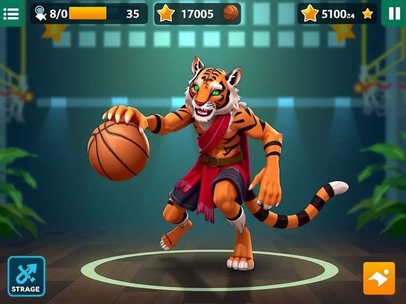 Elite Tiger Basket Hero gameplay screenshot